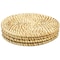 Vintiquewise Decorative Round 15'' Natural Woven Handmade Rattan Placemats, PK 4 QI004239-15 - alternate 5